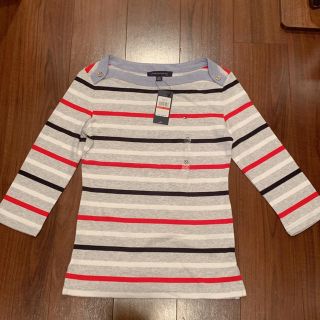 トミーヒルフィガー(TOMMY HILFIGER)の新品　トミーヒルフィガー　七分袖　Tシャツ　ボーダー(Tシャツ(長袖/七分))