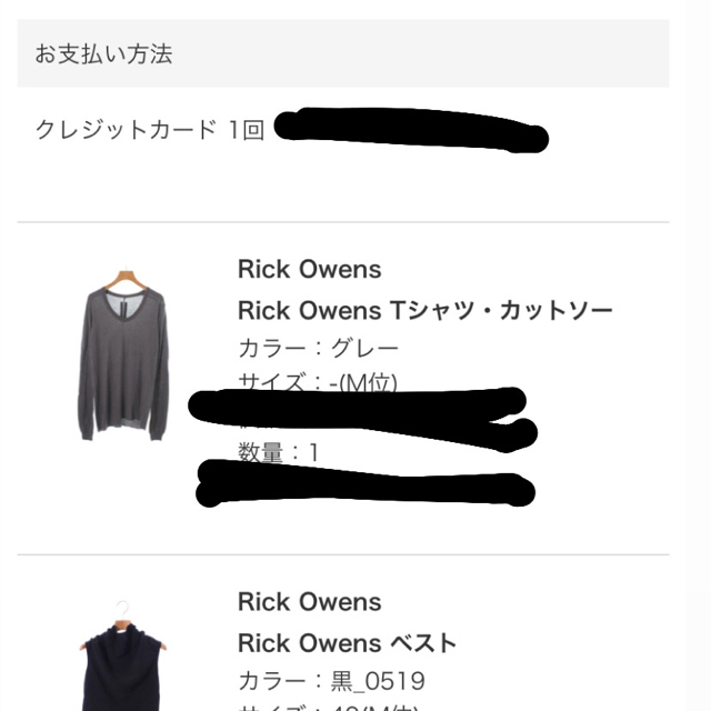 Rick Owens(リックオウエンス)のrick owens カットソー メンズのトップス(Tシャツ/カットソー(七分/長袖))の商品写真