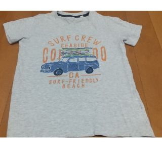 イオン(AEON)の車の絵柄🚗130cm キッズ★半袖★素材・綿(Tシャツ/カットソー)