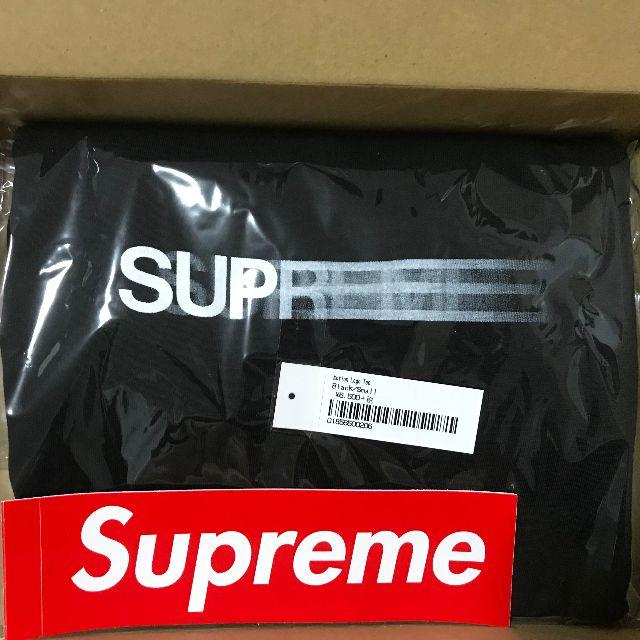 Supreme Motion Logo Tee Black Smallスモール状態