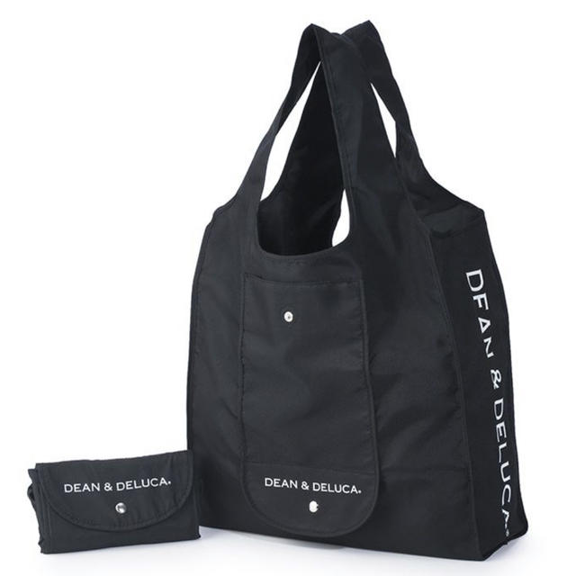 DEAN & DELUCA(ディーンアンドデルーカ)のDEAN & DELUCA ショッピングバッグ　ブラック　エコバッグ レディースのバッグ(エコバッグ)の商品写真