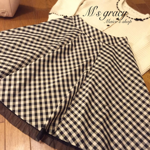 M'S GRACY(エムズグレイシー)のタグ付♡M'sGRACY春フレアスカート レディースのスカート(ひざ丈スカート)の商品写真