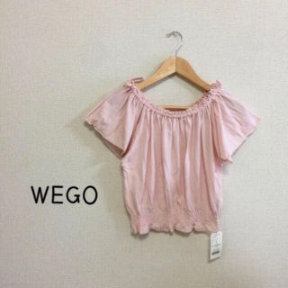 ウィゴー(WEGO)の【♡新品♡】リボンオフショルダー カットソー(カットソー(半袖/袖なし))