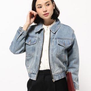 ユニフ(UNIF)の✱古着✱ UNIF ユニフ ジップアップブルゾン ブルー / SS(Gジャン/デニムジャケット)