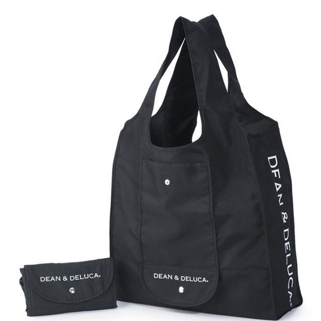 DEAN & DELUCA(ディーンアンドデルーカ)のDEAN & DELUCA ショッピングバッグ　ブラック　エコバッグ レディースのバッグ(エコバッグ)の商品写真