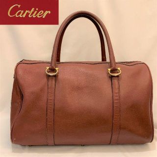 カルティエ(Cartier)のカルティエ　マストライン　ボストンバッグ　ボルドー(ボストンバッグ)