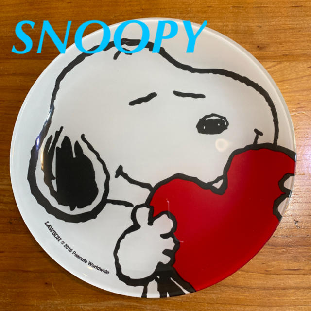SNOOPY(スヌーピー)のスヌーピー  ガラスプレート　非売品 エンタメ/ホビーのアニメグッズ(その他)の商品写真