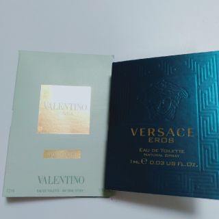 ヴェルサーチ(VERSACE)の【26】メンズ香水サンプル2点セットバレンチノ&ヴェルサーチ(香水(男性用))