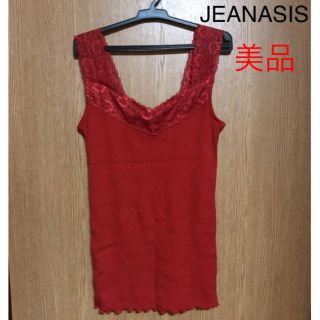 ジーナシス(JEANASIS)の【美品】JEANASIS レースタンクトップ(タンクトップ)