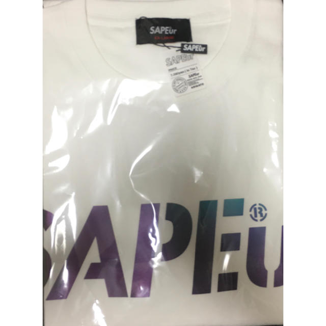 sapeur サプール　オーロラリフレクターTシャツ　XXL 白 3