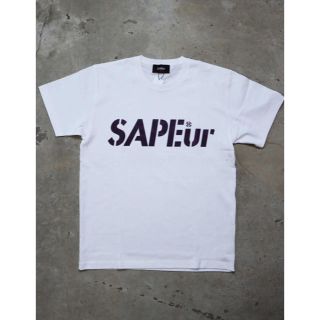 sapeur サプール　オーロラリフレクターTシャツ　XXL 白(Tシャツ/カットソー(半袖/袖なし))