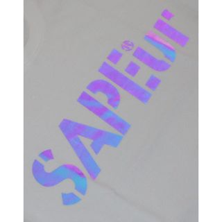 sapeur サプール　オーロラリフレクターTシャツ　XXL 白