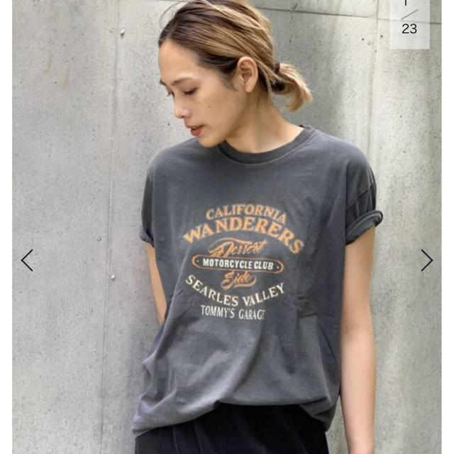 L'Appartement DEUXIEME CLASSE(アパルトモンドゥーズィエムクラス)のAP STUDIO【GOODROCKSPEED】バイカーTシャツ レディースのトップス(Tシャツ(半袖/袖なし))の商品写真