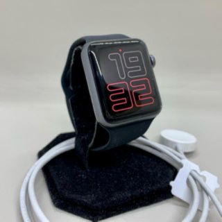 アップルウォッチ(Apple Watch)の【Applewatch】アップルウォッチ3 GPS42mm スペースグレー(腕時計(デジタル))