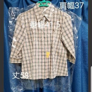 バーバリー(BURBERRY)の【美品】BURBERRYバーバリーチェックシャツ(シャツ/ブラウス(長袖/七分))