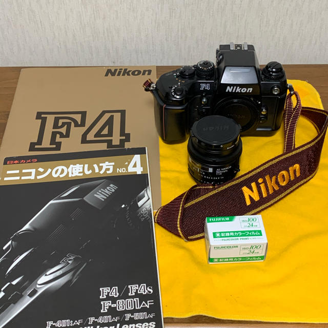 Nikon(ニコン)のNikon F4 と50mm f1.4 単焦点レンズ　ほか スマホ/家電/カメラのカメラ(フィルムカメラ)の商品写真