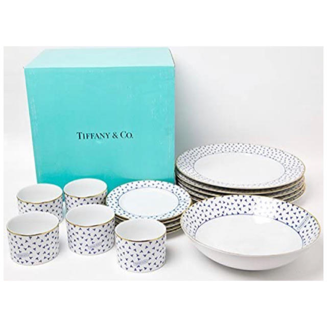 Tiffany & Co. - 【新品未使用】ティファニー ダンシングT 食器16点