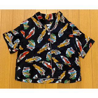 ザラキッズ(ZARA KIDS)の【新品タグなし】ZARA パジャマシャツ NAVY Car 134／140cm(Tシャツ/カットソー)