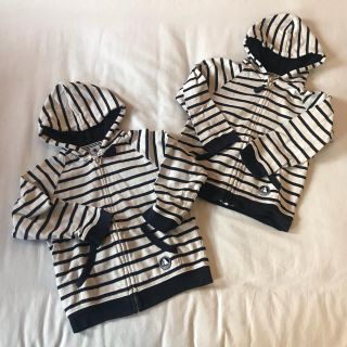 プチバトー(PETIT BATEAU)の★こーあんず様専用★プチバトー　ボーダーパーカ（２枚セット）(その他)