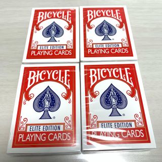 新品未開封 Bicycle Elite Edition 赤4個セット(トランプ/UNO)