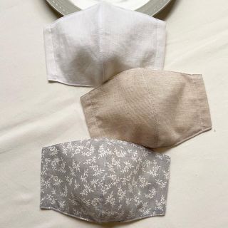 夏用インナーマスク ハンドメイド 女性用3枚セット No.1(その他)