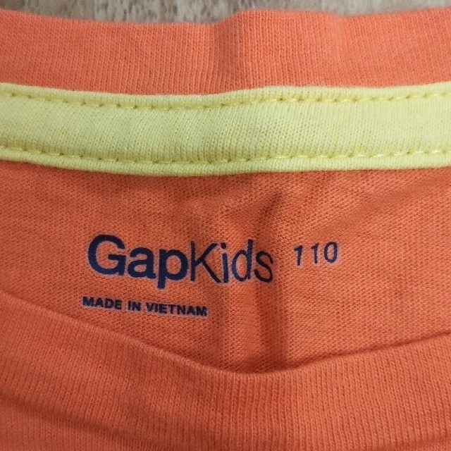 GAP Kids(ギャップキッズ)の110cm GapKids Tシャツ オレンジ キッズ/ベビー/マタニティのキッズ服女の子用(90cm~)(Tシャツ/カットソー)の商品写真