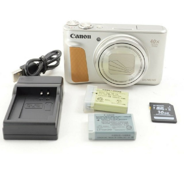 CANON Power Shot SX 740 HS SD16GB付スマホ/家電/カメラ