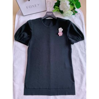 フォクシー(FOXEY)のFOXEY シュートップス 38 超美品 ( Rene)(ニット/セーター)