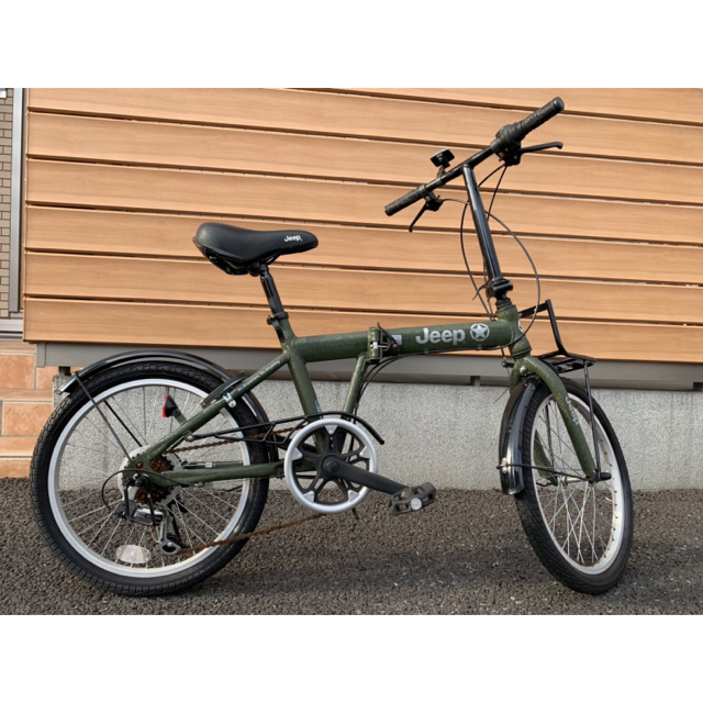 jeep 折りたたみ自転車 カーキ-