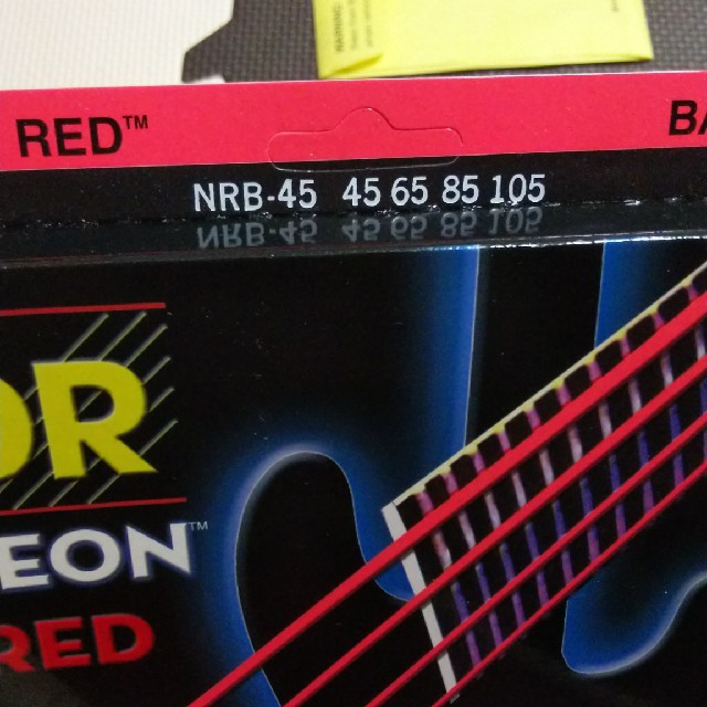 ベース弦(DR NEON RED) 第4弦のみ 楽器のベース(弦)の商品写真