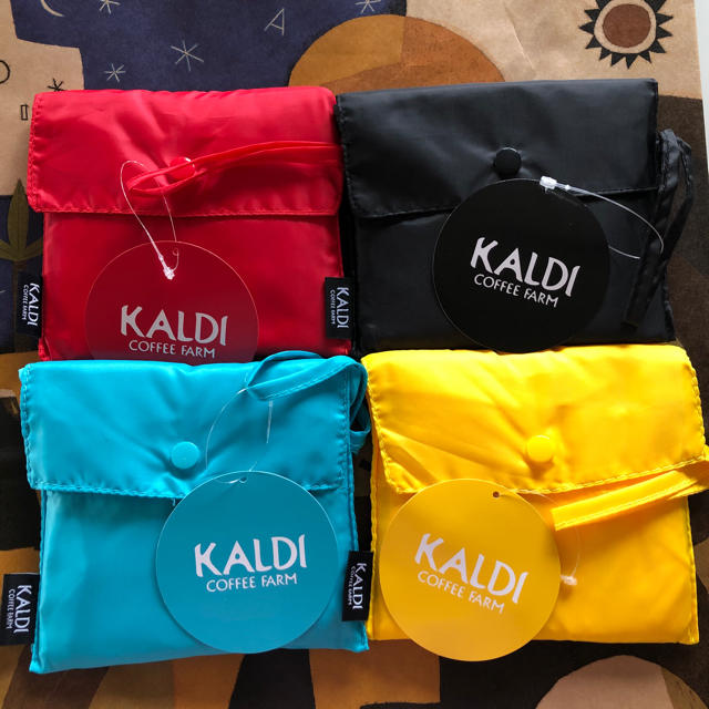 KALDI(カルディ)のカルディ　エコバッグ🌸4色セット【各お色1個ずつ】 レディースのバッグ(エコバッグ)の商品写真
