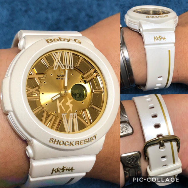 G-SHOCK(ジーショック)のCASIO G-SHOCK baby-G 超希少 KE$HA ゴールドモデル美品 レディースのファッション小物(腕時計)の商品写真