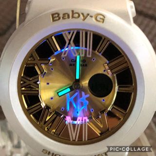 ジーショック(G-SHOCK)のCASIO G-SHOCK baby-G 超希少 KE$HA ゴールドモデル美品(腕時計)