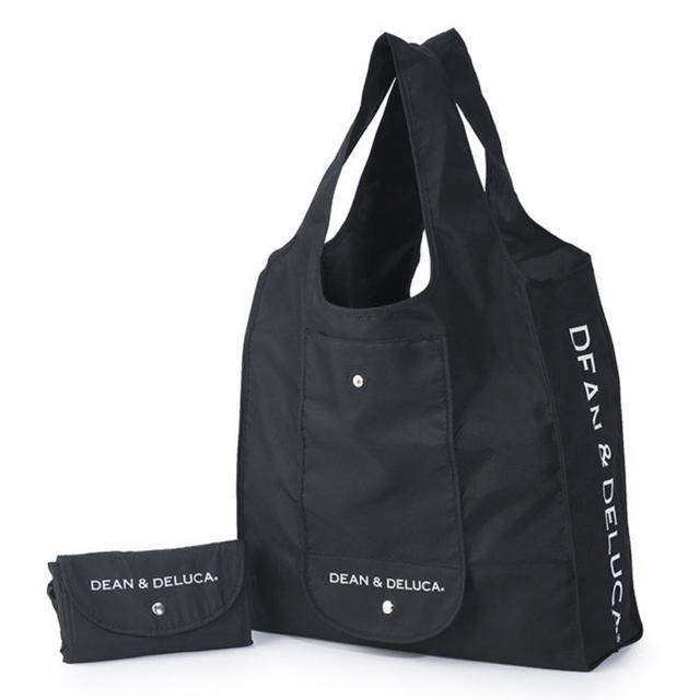 DEAN & DELUCA(ディーンアンドデルーカ)のDEAN & DELUCA ショッピングバッグ　ブラック　エコバッグ レディースのバッグ(エコバッグ)の商品写真