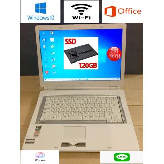 エヌイーシー(NEC)のNEC ノートパソコン　Windows10 Ms-Office2016 Wifi(ノートPC)