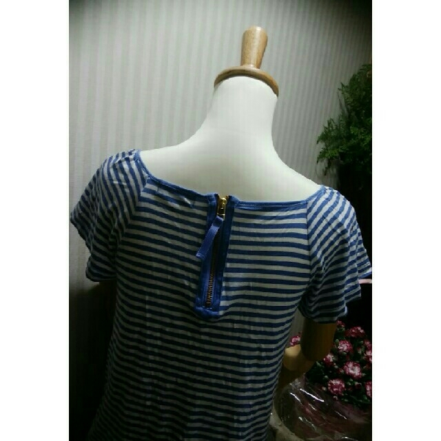 BURBERRY BLUE LABEL(バーバリーブルーレーベル)の【美品】　38 バーバリー ロンドントップス マリンTシャツバーバリーカットソー レディースのトップス(カットソー(半袖/袖なし))の商品写真