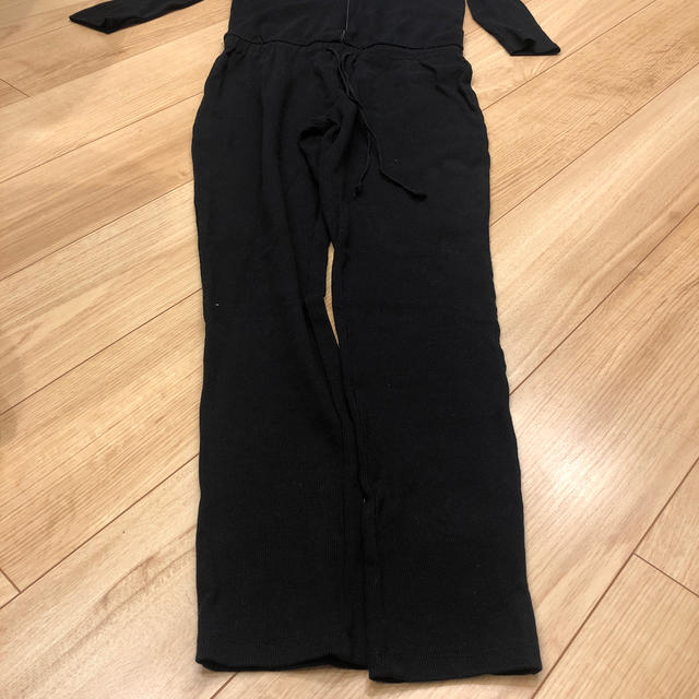 ZARA(ザラ)のZARA ザラ　黒リブ　オールインワン　ジャンプスーツ レディースのパンツ(オールインワン)の商品写真