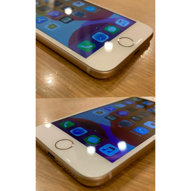 iPhone(アイフォーン)のiPhone8 本体　64GB ゴールド　SIM制限解除済 スマホ/家電/カメラのスマートフォン/携帯電話(スマートフォン本体)の商品写真