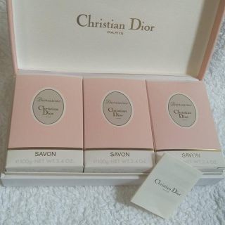 クリスチャンディオール(Christian Dior)のChristian Dior ディオリシモ　サボン3個入り(ボディソープ/石鹸)