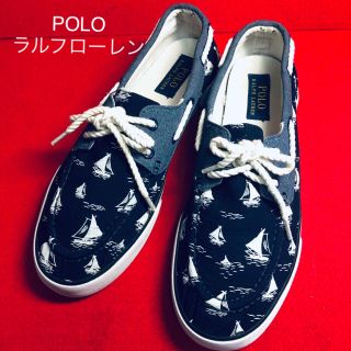 ポロラルフローレン(POLO RALPH LAUREN)のPOLO RALFH LAUREN ポロ　デッキシューズ　26cm(スニーカー)