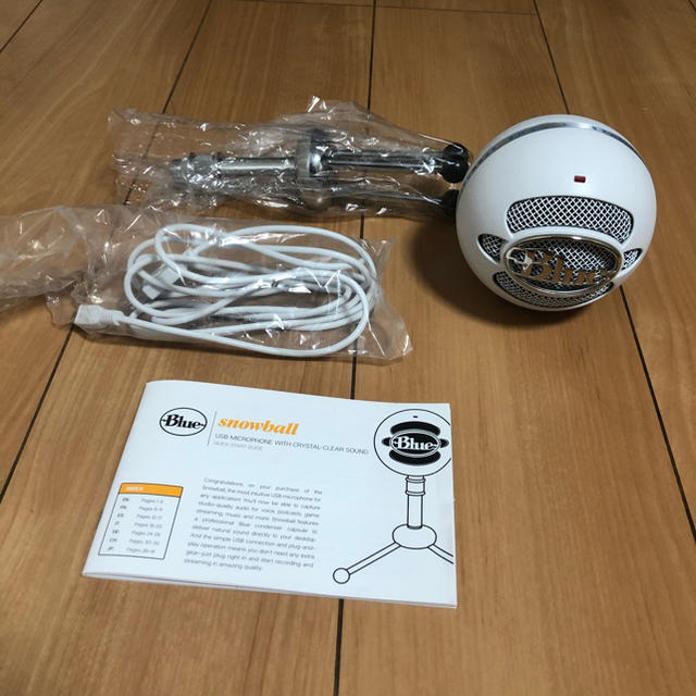 Blue snowball マイク　USB 楽器のレコーディング/PA機器(マイク)の商品写真