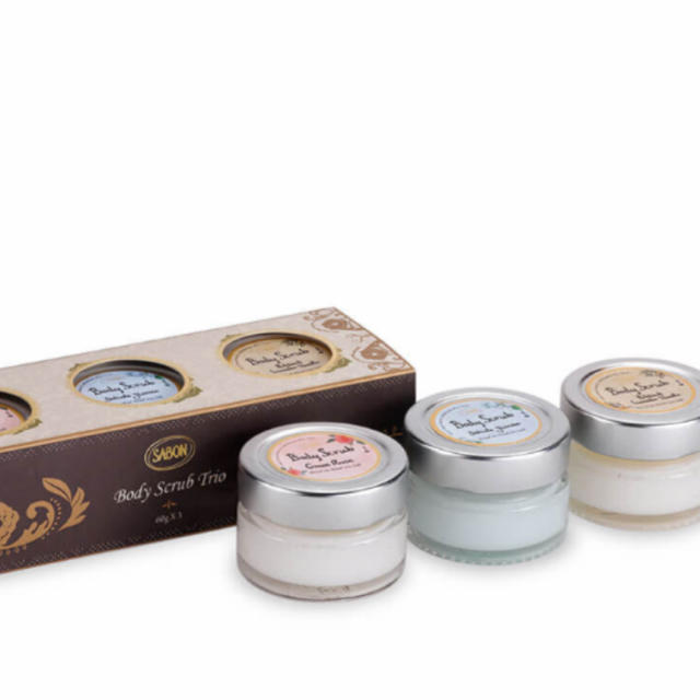 SABON(サボン)の新品未使用☆SABON ボディスクラブ　トリオ　60g×3種 コスメ/美容のボディケア(ボディスクラブ)の商品写真