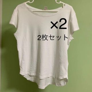 エイチアンドエム(H&M)の白Tシャツ 2枚セット(Tシャツ(半袖/袖なし))