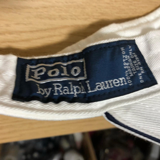 POLO RALPH LAUREN(ポロラルフローレン)の美品　ポロラルフローレン　ゴルフ　サンバイザー  白 スポーツ/アウトドアのゴルフ(その他)の商品写真