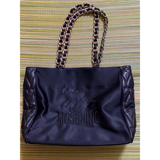 値下げ♪ MOSCHINO ショルダーバッグ大 黒 人気の mazeikiupsc.lt-日本