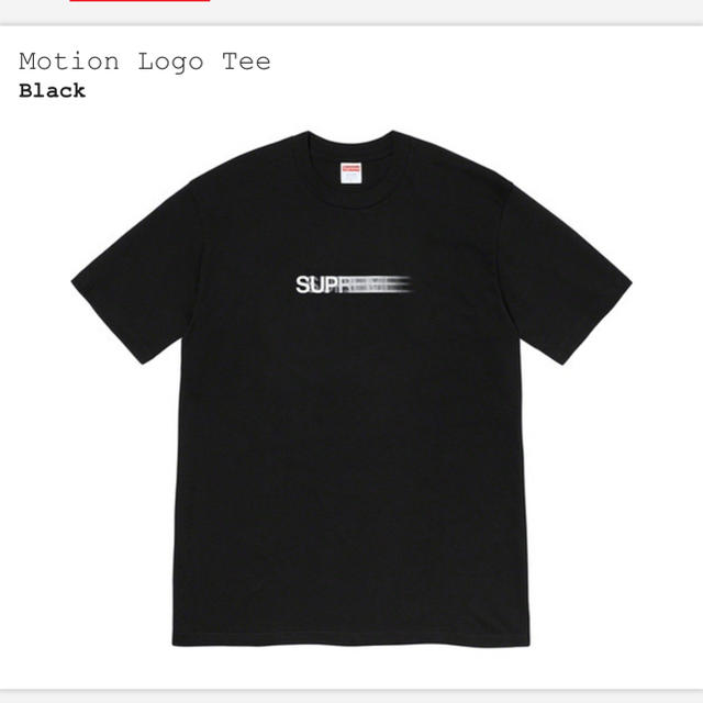 Supreme Motion Logo Tee Black Mサイズ Tシャツ