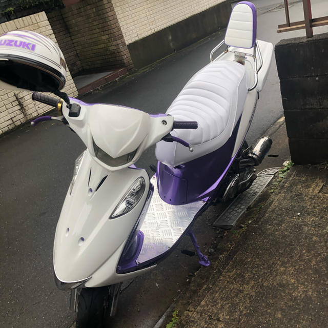 アドレスv125g前エアロ