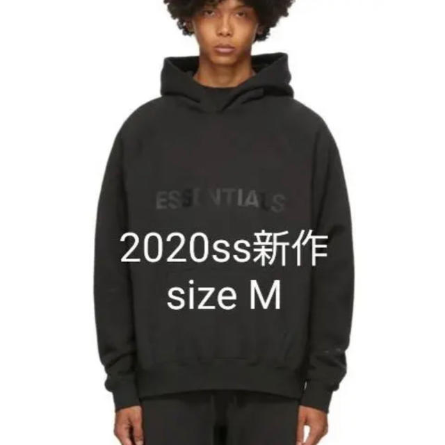 2020ss FOG Essentials Black Hoodie M