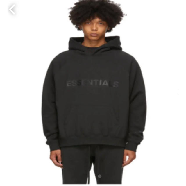 2020ss FOG Essentials Black Hoodie L