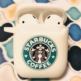 スターバックスコーヒー(Starbucks Coffee)のAirPods ケース　スタバ柄　白(iPhoneケース)